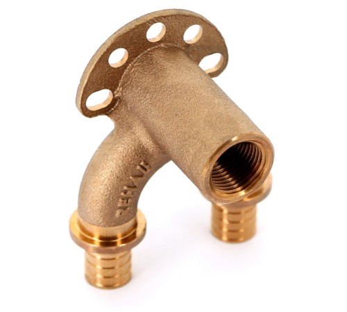 Угольник REHAU настенный ВР 20/20-1/2" RX+ длинный , бронза