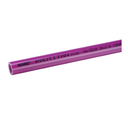 Труба универсальная REHAU RAUTITAN pink+ 25х3,5, метр, (50)