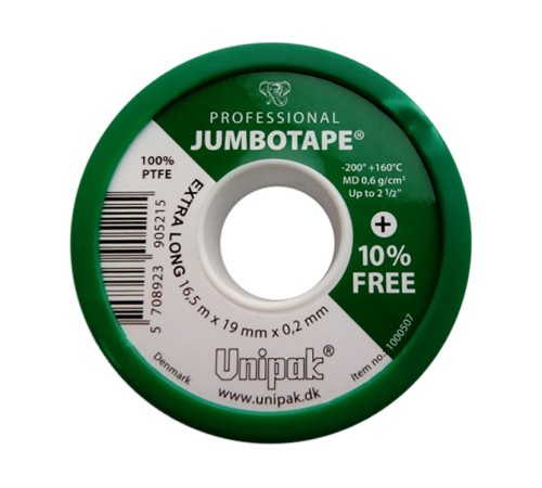 Лента JUMBOTAPE UNIPAK (16,5 м х 19 мм х 0,2 мм, MD-0,6 г/см3) (зел. упак.)