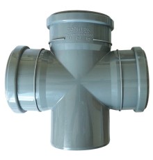 Крестовина Политэк Пайп одноплоскостная 110х110х110/87,5гр. ВК (20)