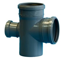 Крестовина Политэк Пайп одноплоскостная 110х110х50/87,5гр. ВК (25)