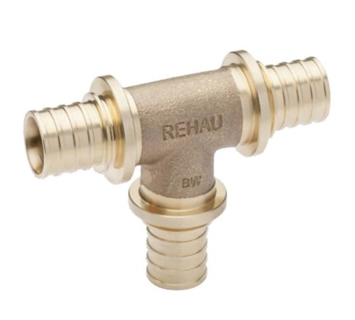 Тройник REHAU равнопроходный 20-20-20 PLATINUM RX, бронза