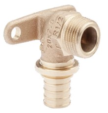 Угольник REHAU настенный НР 20-3/4" RX+, бронза