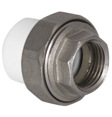 Муфта TEBO бел. PP-R комбин. разъемная (Американка) 25х1/2" ВР (10/100), арт. 015020817
