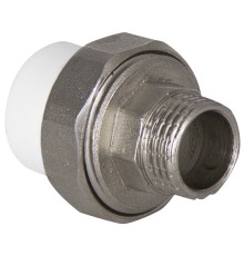 Муфта TEBO бел. PP-R комбин. разъемная (Американка) 20х3/4" НР (10/160), арт.015020903