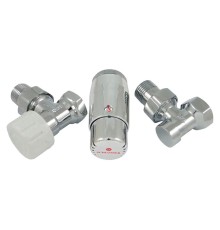 Комплект подключения SCHLOSSER STANDARD MINI 1/2" угловой, хром, с термоголовкой MINI М30х1,5