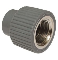 Муфта TEBO сер. PP-R комбинированная 20x1/2" ВР (40/200), арт. 031023402