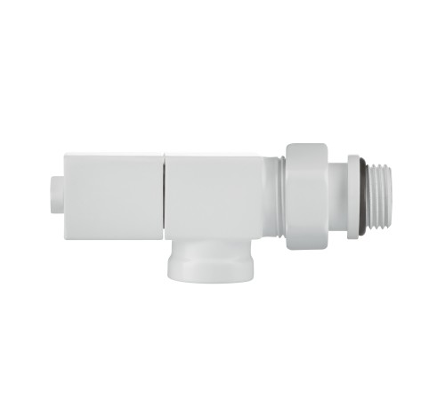 Набор дизайн-вентилей Royal Thermo CUBE, осевой (белый) 1/2"
