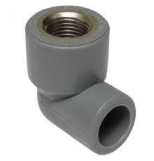Угольник TEBO сер. PP-R комб. 25x1/2" ВР (20/120), арт. 031030406
