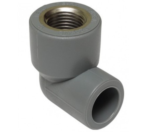 Угольник TEBO сер. PP-R комб. 25x1/2" ВР (20/120), арт. 031030406