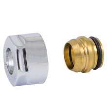 Подключение резьбовое SCHLOSSER для соединительных трубок 3/4"x15 (Хром)