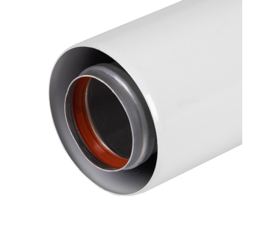 Удлинитель коаксиального дымохода раструбн. Royal Thermo 60/100, 500 мм