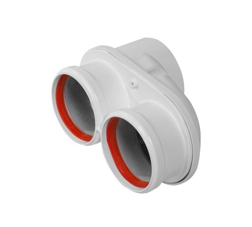 Адаптер моноблочный Royal Thermo 60/100 для перехода на двухтрубную систему 80/80 (универсальный)