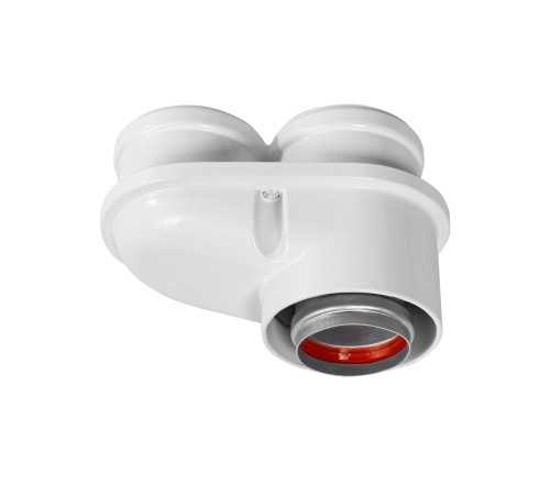 Адаптер моноблочный Royal Thermo 60/100 для перехода на двухтрубную систему 80/80 (универсальный)