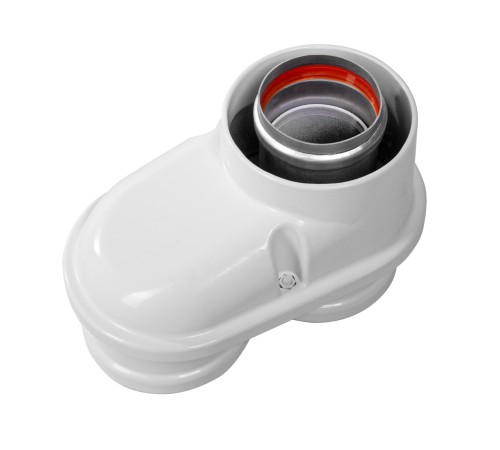 Адаптер моноблочный Royal Thermo 60/100 для перехода на двухтрубную систему 80/80 (универсальный)