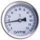Термометр Gappo биметаллический накладной с пружиной 1"-2" x 0-120C