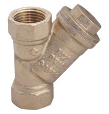 Фильтр Gappo косой ВР-ВР, сетчатый латунный 1 1/2"