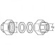 Комплект гаек для насоса WILO R11/2"-R1"GT (3XPART)+BOX-CHR