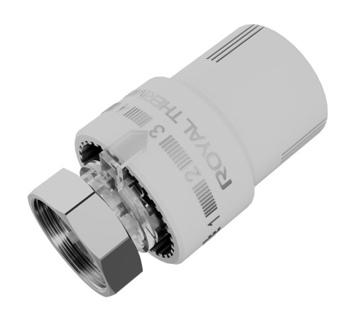 Термоголовка жидкостная Royal Thermo М30х1,5 (белый)