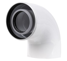 Отвод коаксиальный Royal Thermo 60/100, 90 гр. M/F для конденсационных котлов