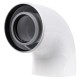 Отвод коаксиальный Royal Thermo 60/100, 90 гр. M/F для конденсационных котлов