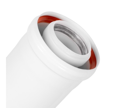Удлинитель коаксиального дымохода раструбн. Royal Thermo 60/100, 1000 мм для конденсационных котлов