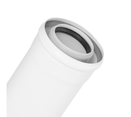 Удлинитель коаксиального дымохода раструбн. Royal Thermo 80/125, 500 мм для конденсационных котлов