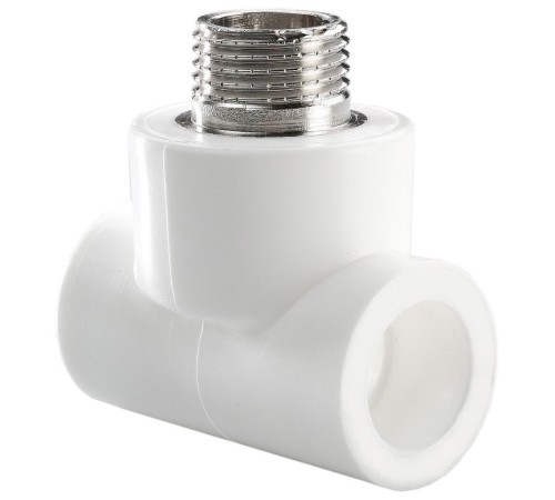Тройник TEBO бел. PP-R комб. 20х3/4" НР (15/90), арт. 030040503