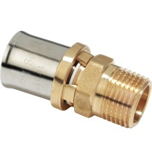 Муфта-пресс Giacomini латунь НР 16х1/2", RM107Y033