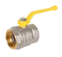 Кран шаровой латунный LD Pride 47.50.В-В.Р GAS Ду 50 Ру 25 вн-вн (рычаг)