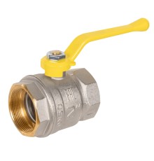 Кран шаровой латунный LD Pride 47.50.В-В.Р GAS Ду 50 Ру 25 вн-вн (рычаг)