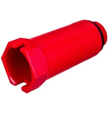 Заглушка Uni-Fitt монтажная Н 1/2" с прокладкой (красная)