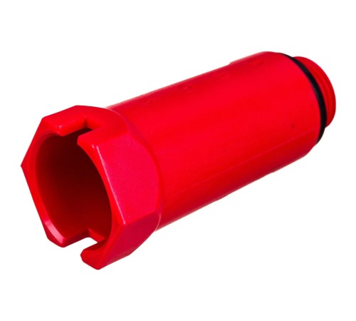 Заглушка Uni-Fitt монтажная Н 1/2" с прокладкой (красная)