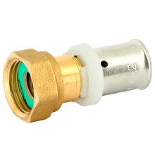 Муфта Uni-Fitt пресс-В 20x3/4" с накидной гайкой, плоской прокладкой
