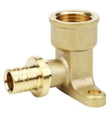 Угол VARMEGA Slide-fit настенный (водороз.) ВР, 20x3/4", Н-60мм, с креп., акс., латунь, VM51613