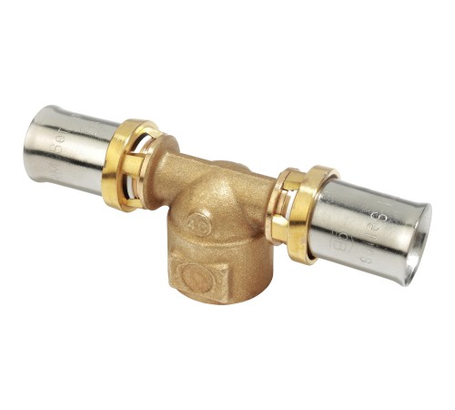 Тройник-пресс Giacomini латунь ВР 26х3/4", RM154Y049