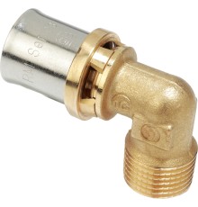 Угольник-пресс Giacomini латунь НР 16x3/4", RM127Y043