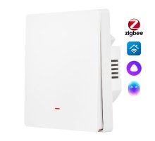Выключатель HOMMYN настенный zigbee 1 клавиша (без нейтрали) SWZBNN01W