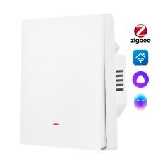 Выключатель HOMMYN настенный zigbee 1 клавиша (без нейтрали) SWZBNN01W