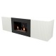 Тумба с биокамином Firelight BFP/P-1400L белая