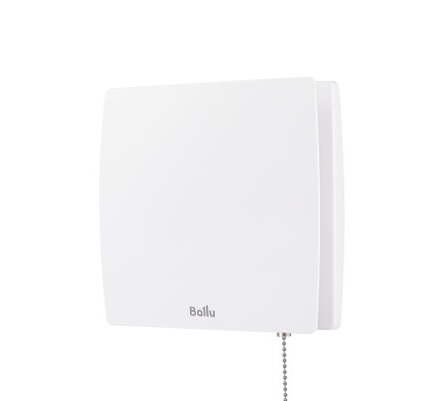 Вентилятор вытяжной Ballu BAF-SL 100 VP с обратным клапаном и тяговым выключателем