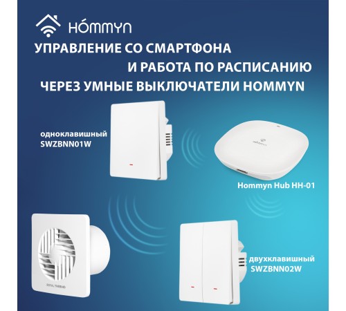 Вентилятор вытяжной Royal Thermo Trident RAFT 100 T с таймером
