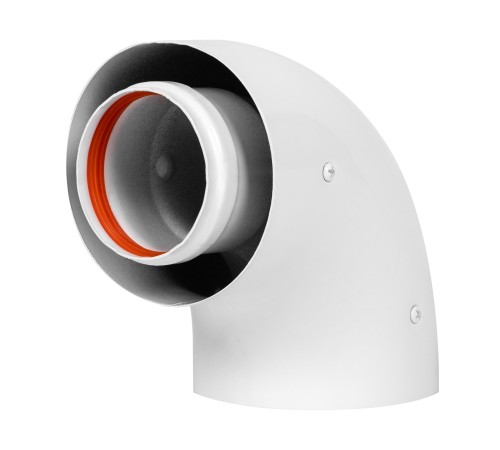 Отвод коаксиальный стартовый универсальный Royal Thermo 60/100, 90 гр.