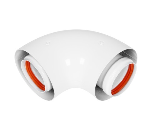 Отвод коаксиальный стартовый универсальный Royal Thermo 60/100, 90 гр.