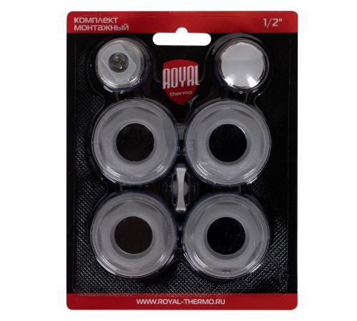 Комплект монтажный Royal Thermo 1”х 1/2" серебристый