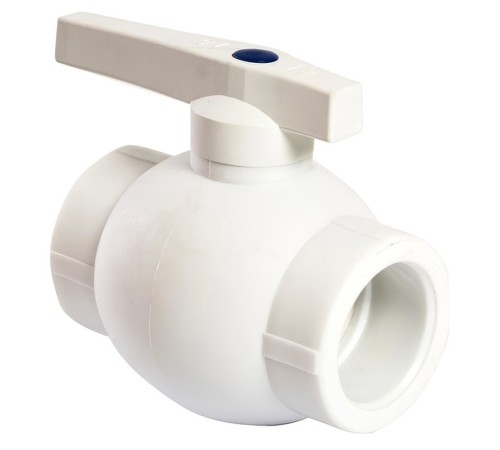 Кран шаровой THERMOLIGHT ручка PP-R 40 белый