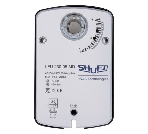 Электропривод с возвратной пружиной SHUFT LFU-230-05-MD
