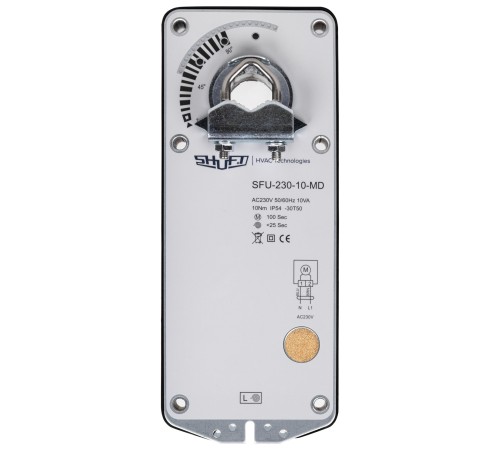 Электропривод с возвратной пружиной SHUFT SFU-230-10-MD