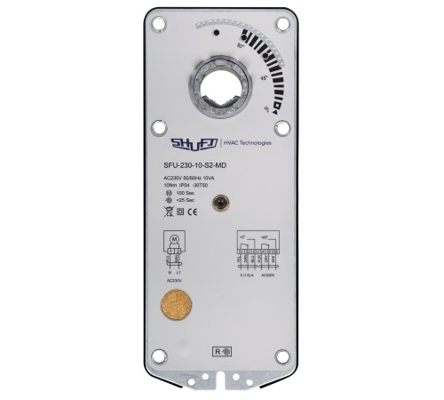 Электропривод с возвратной пружиной SHUFT SFU-230-10-S2-MD