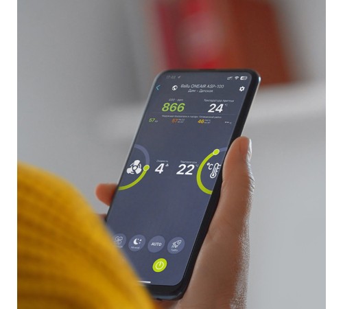 Очиститель воздуха приточный Ballu ONEAIR ASP-100WM белый